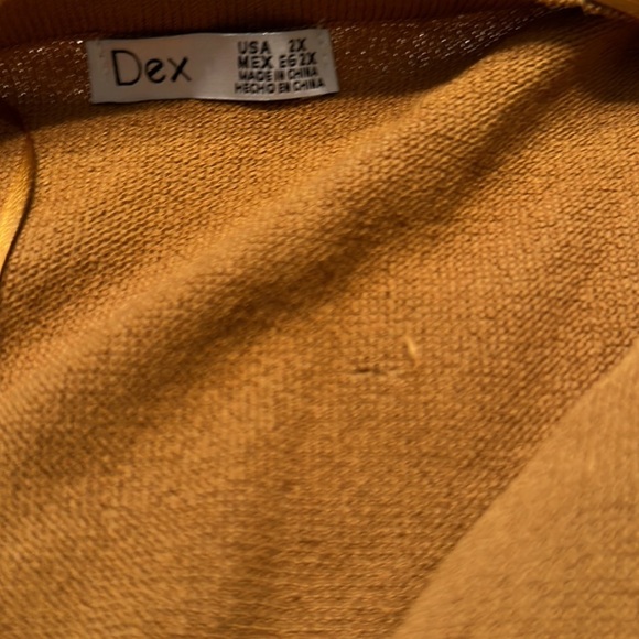 NWOT lot of 2: Dex Pleated Shoulder Pad button down Sweater size 2X - Picture 10 of 10